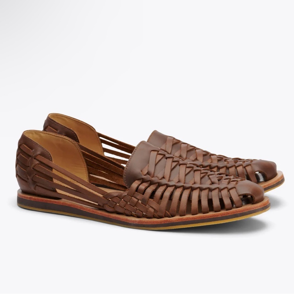 Nisolo Brown Leather Huaraches